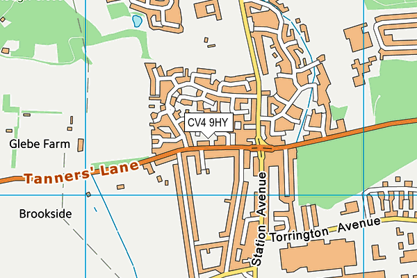 CV4 9HY map - OS VectorMap District (Ordnance Survey) CV4 9HY map - OS VectorMap District (Ordnance Survey)