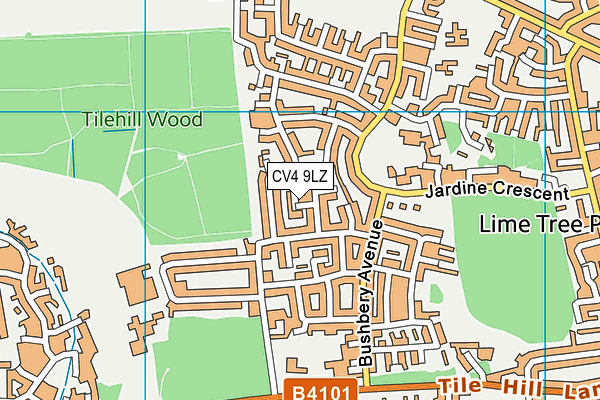 CV4 9LZ map - OS VectorMap District (Ordnance Survey) CV4 9LZ map - OS VectorMap District (Ordnance Survey)