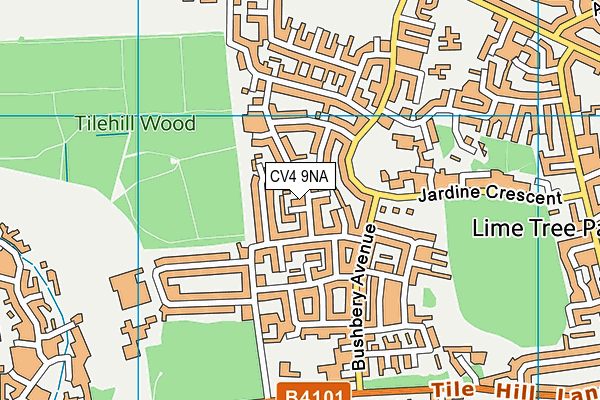 CV4 9NA map - OS VectorMap District (Ordnance Survey) CV4 9NA map - OS VectorMap District (Ordnance Survey)