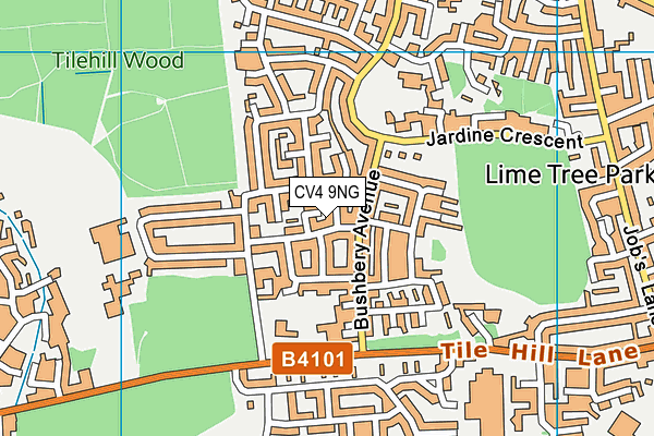 CV4 9NG map - OS VectorMap District (Ordnance Survey) CV4 9NG map - OS VectorMap District (Ordnance Survey)