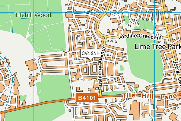 CV4 9NH map - OS VectorMap District (Ordnance Survey) CV4 9NH map - OS VectorMap District (Ordnance Survey)