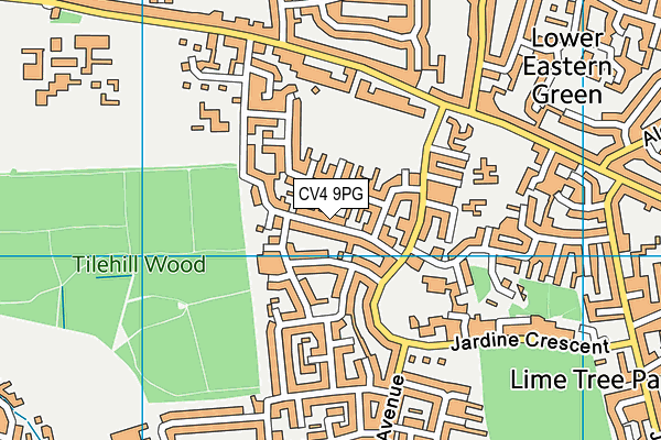 CV4 9PG map - OS VectorMap District (Ordnance Survey) CV4 9PG map - OS VectorMap District (Ordnance Survey)