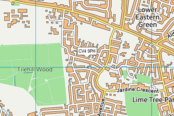 CV4 9PH map - OS VectorMap District (Ordnance Survey) CV4 9PH map - OS VectorMap District (Ordnance Survey)