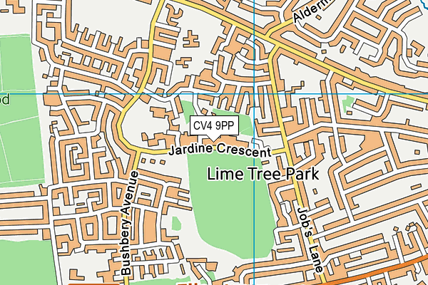 CV4 9PP map - OS VectorMap District (Ordnance Survey) CV4 9PP map - OS VectorMap District (Ordnance Survey)