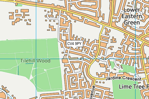 CV4 9PY map - OS VectorMap District (Ordnance Survey) CV4 9PY map - OS VectorMap District (Ordnance Survey)
