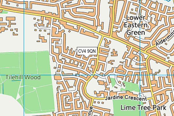CV4 9QN map - OS VectorMap District (Ordnance Survey) CV4 9QN map - OS VectorMap District (Ordnance Survey)