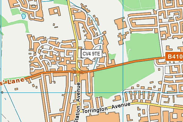 CV4 9TE map - OS VectorMap District (Ordnance Survey) CV4 9TE map - OS VectorMap District (Ordnance Survey)