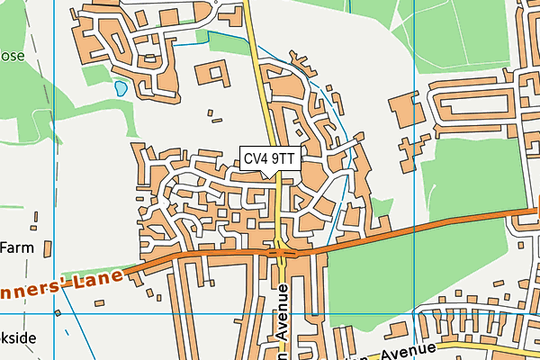 CV4 9TT map - OS VectorMap District (Ordnance Survey) CV4 9TT map - OS VectorMap District (Ordnance Survey)