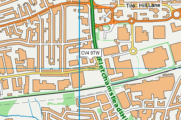 CV4 9TW map - OS VectorMap District (Ordnance Survey) CV4 9TW map - OS VectorMap District (Ordnance Survey)