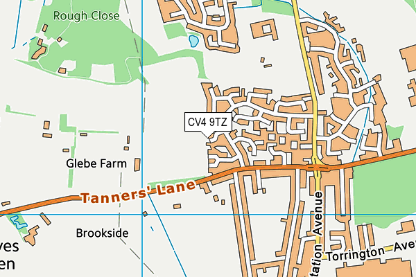 CV4 9TZ map - OS VectorMap District (Ordnance Survey) CV4 9TZ map - OS VectorMap District (Ordnance Survey)
