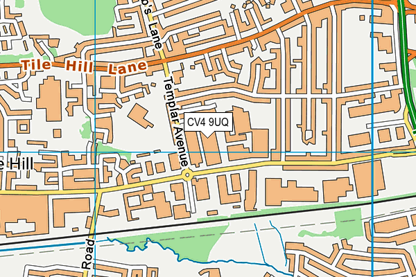 CV4 9UQ map - OS VectorMap District (Ordnance Survey) CV4 9UQ map - OS VectorMap District (Ordnance Survey)