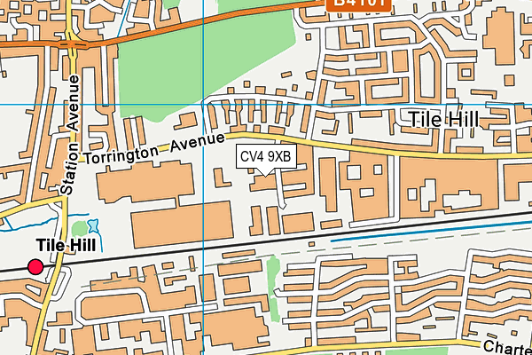 CV4 9XB map - OS VectorMap District (Ordnance Survey) CV4 9XB map - OS VectorMap District (Ordnance Survey)