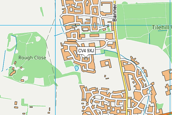 CV4 9XJ map - OS VectorMap District (Ordnance Survey) CV4 9XJ map - OS VectorMap District (Ordnance Survey)
