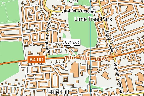 CV4 9XR map - OS VectorMap District (Ordnance Survey) CV4 9XR map - OS VectorMap District (Ordnance Survey)