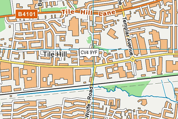 CV4 9YF map - OS VectorMap District (Ordnance Survey) CV4 9YF map - OS VectorMap District (Ordnance Survey)