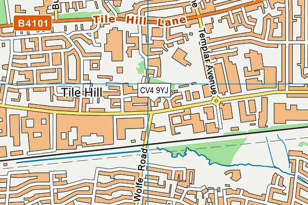 CV4 9YJ map - OS VectorMap District (Ordnance Survey) CV4 9YJ map - OS VectorMap District (Ordnance Survey)