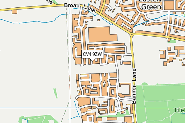 CV4 9ZW map - OS VectorMap District (Ordnance Survey) CV4 9ZW map - OS VectorMap District (Ordnance Survey)