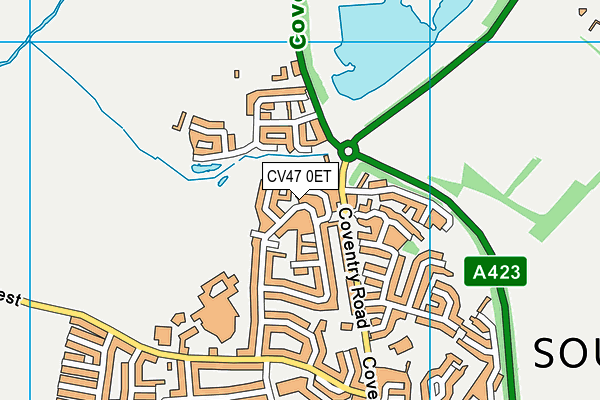 CV47 0ET map - OS VectorMap District (Ordnance Survey) CV47 0ET map - OS VectorMap District (Ordnance Survey)