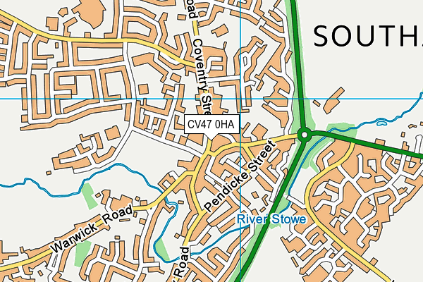 CV47 0HA map - OS VectorMap District (Ordnance Survey) CV47 0HA map - OS VectorMap District (Ordnance Survey)