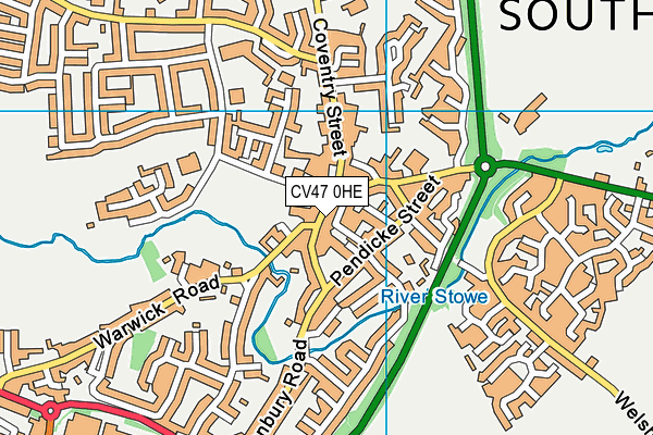 CV47 0HE map - OS VectorMap District (Ordnance Survey) CV47 0HE map - OS VectorMap District (Ordnance Survey)