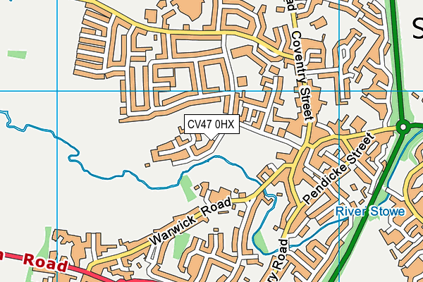 CV47 0HX map - OS VectorMap District (Ordnance Survey) CV47 0HX map - OS VectorMap District (Ordnance Survey)