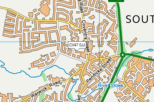 CV47 0JJ map - OS VectorMap District (Ordnance Survey) CV47 0JJ map - OS VectorMap District (Ordnance Survey)