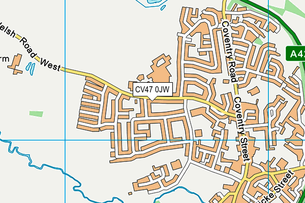 CV47 0JW map - OS VectorMap District (Ordnance Survey) CV47 0JW map - OS VectorMap District (Ordnance Survey)