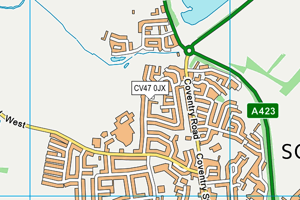 CV47 0JX map - OS VectorMap District (Ordnance Survey) CV47 0JX map - OS VectorMap District (Ordnance Survey)
