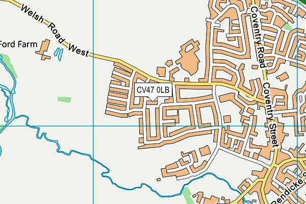 CV47 0LB map - OS VectorMap District (Ordnance Survey) CV47 0LB map - OS VectorMap District (Ordnance Survey)