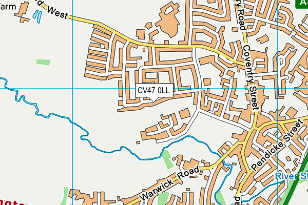 CV47 0LL map - OS VectorMap District (Ordnance Survey) CV47 0LL map - OS VectorMap District (Ordnance Survey)