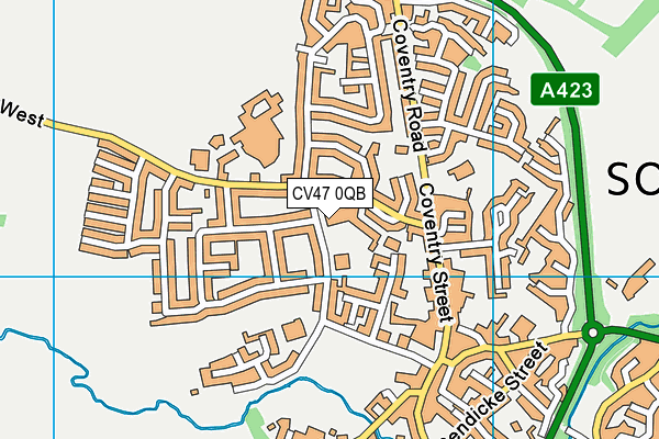 CV47 0QB map - OS VectorMap District (Ordnance Survey) CV47 0QB map - OS VectorMap District (Ordnance Survey)