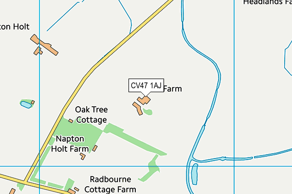 CV47 1AJ map - OS VectorMap District (Ordnance Survey) CV47 1AJ map - OS VectorMap District (Ordnance Survey)