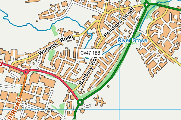 CV47 1BB map - OS VectorMap District (Ordnance Survey) CV47 1BB map - OS VectorMap District (Ordnance Survey)
