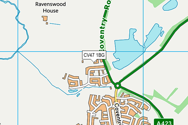 CV47 1BG map - OS VectorMap District (Ordnance Survey) CV47 1BG map - OS VectorMap District (Ordnance Survey)