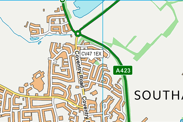 CV47 1EX map - OS VectorMap District (Ordnance Survey) CV47 1EX map - OS VectorMap District (Ordnance Survey)