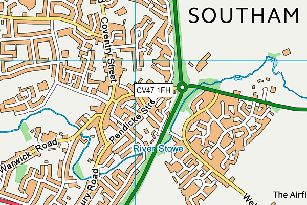 CV47 1FH map - OS VectorMap District (Ordnance Survey) CV47 1FH map - OS VectorMap District (Ordnance Survey)