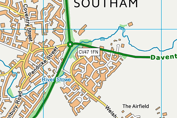 CV47 1FN map - OS VectorMap District (Ordnance Survey)