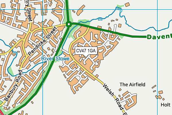 CV47 1GA map - OS VectorMap District (Ordnance Survey) CV47 1GA map - OS VectorMap District (Ordnance Survey)