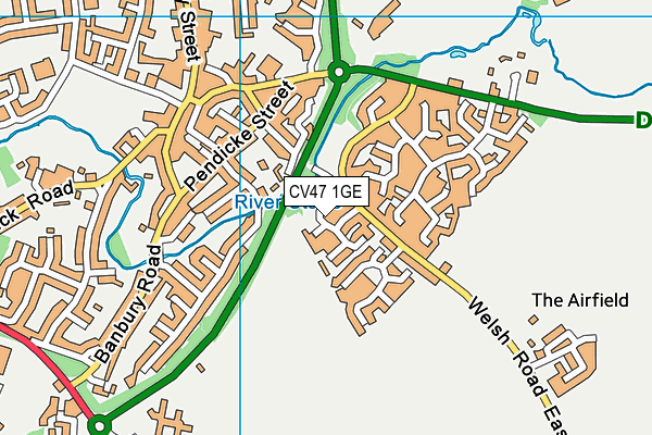 CV47 1GE map - OS VectorMap District (Ordnance Survey) CV47 1GE map - OS VectorMap District (Ordnance Survey)