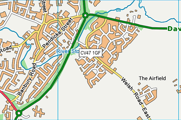 CV47 1GF map - OS VectorMap District (Ordnance Survey) CV47 1GF map - OS VectorMap District (Ordnance Survey)