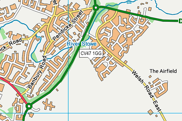 CV47 1GG map - OS VectorMap District (Ordnance Survey) CV47 1GG map - OS VectorMap District (Ordnance Survey)