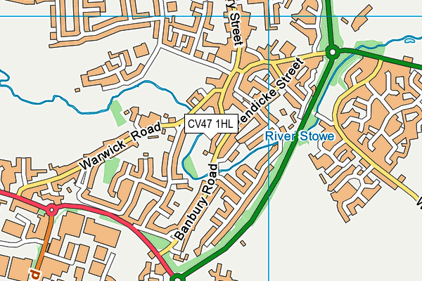 CV47 1HL map - OS VectorMap District (Ordnance Survey) CV47 1HL map - OS VectorMap District (Ordnance Survey)