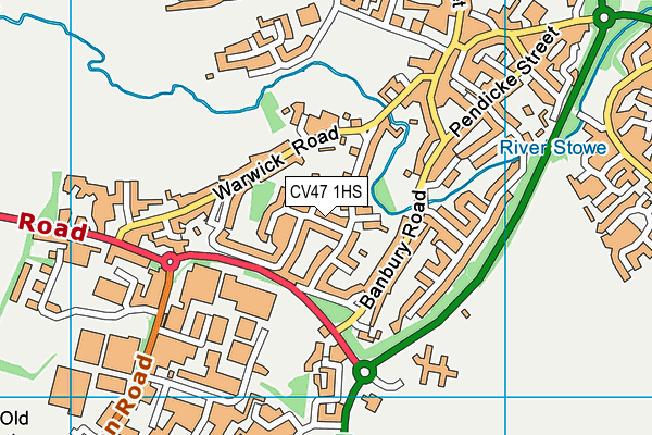 CV47 1HS map - OS VectorMap District (Ordnance Survey) CV47 1HS map - OS VectorMap District (Ordnance Survey)