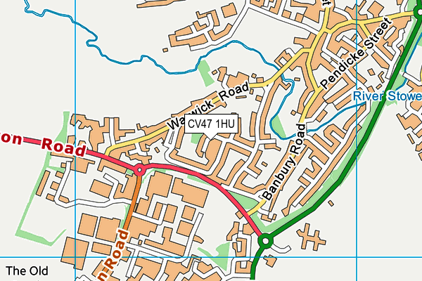 CV47 1HU map - OS VectorMap District (Ordnance Survey) CV47 1HU map - OS VectorMap District (Ordnance Survey)