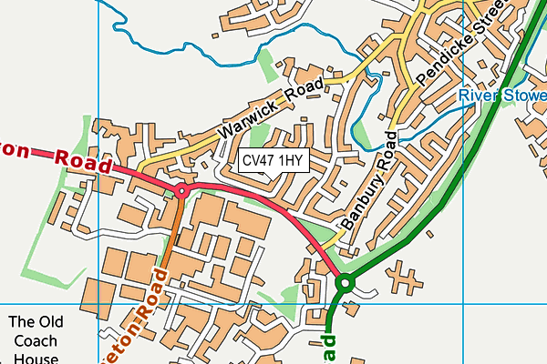 CV47 1HY map - OS VectorMap District (Ordnance Survey) CV47 1HY map - OS VectorMap District (Ordnance Survey)