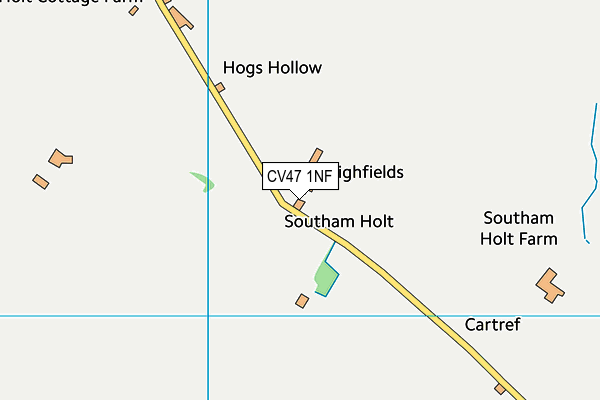 CV47 1NF map - OS VectorMap District (Ordnance Survey)