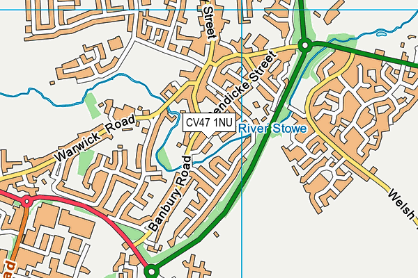 CV47 1NU map - OS VectorMap District (Ordnance Survey)