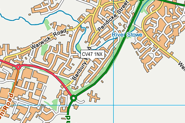 CV47 1NX map - OS VectorMap District (Ordnance Survey) CV47 1NX map - OS VectorMap District (Ordnance Survey)
