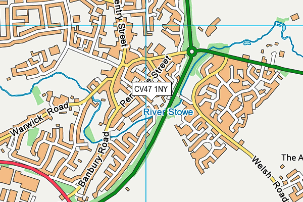 CV47 1NY map - OS VectorMap District (Ordnance Survey) CV47 1NY map - OS VectorMap District (Ordnance Survey)