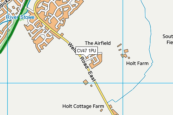 CV47 1PU map - OS VectorMap District (Ordnance Survey)